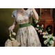 Forest Wardrobe Green Wildflowers French Style One Piece(Full Payment Without Shipping)